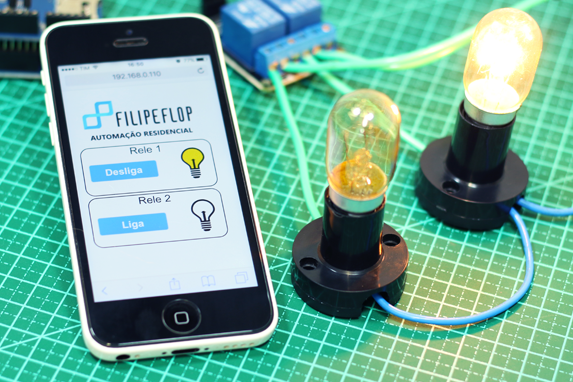 AUTOMAÇÃO RESIDENCIAL COM ARDUINO: ACENDA LÂMPADAS PELA INTERNET